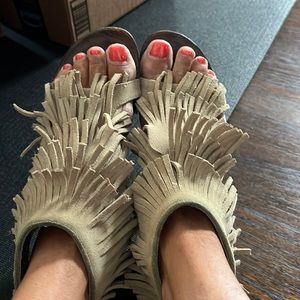 Fun, fringe sandals